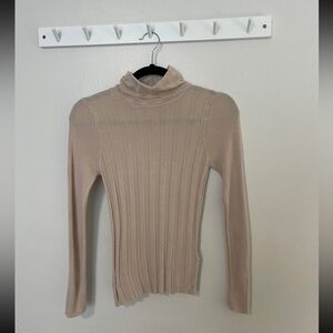 Tan turtleneck